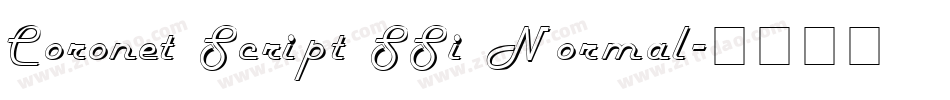 Coronet Script SSi Normal字体转换